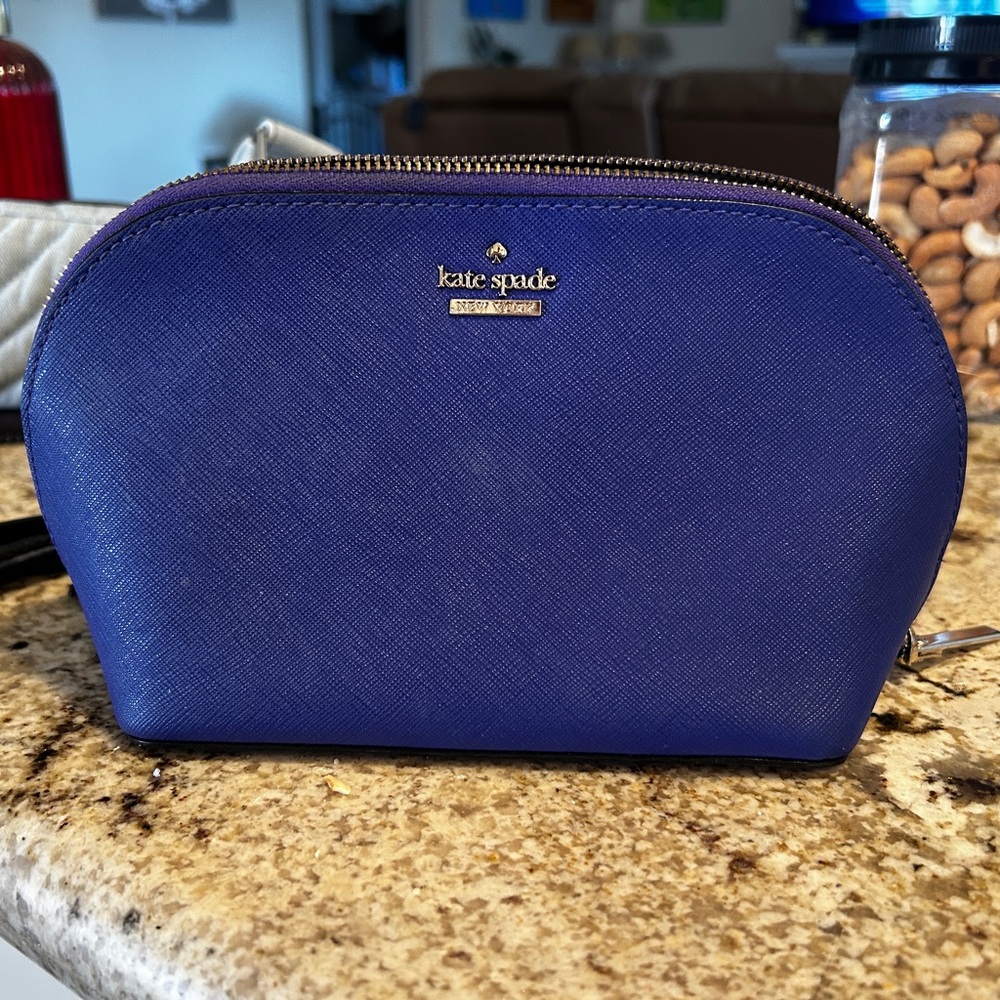 Kate Spade Deep Blue Cosmetic Case